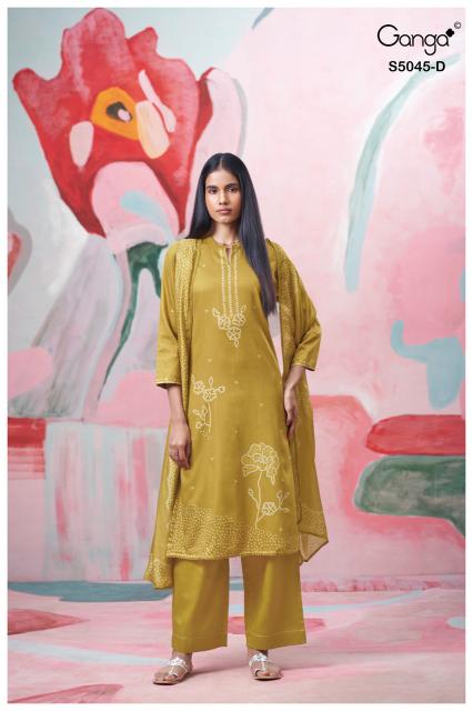 Ganga cressa 5045 wholesale ladies dress material suppliers in mumbai